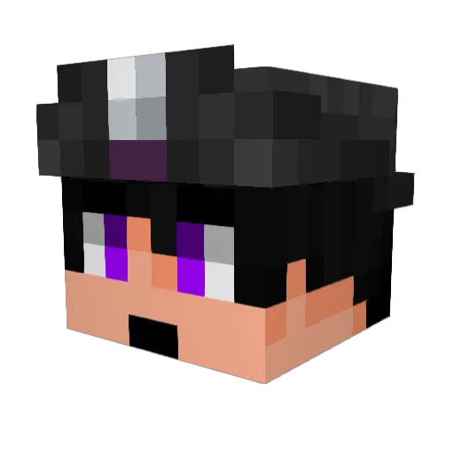 wahiwa Minecraft avatar head, 3D render