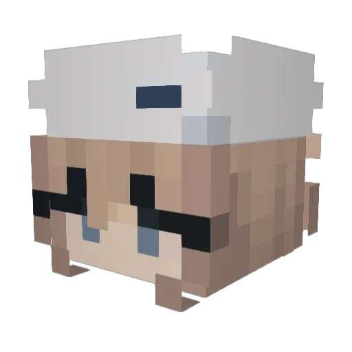 wahwaym Minecraft avatar head, 3D render