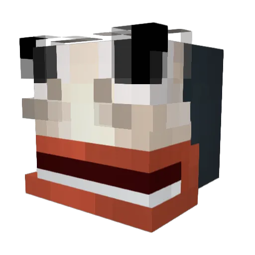 waib111 Minecraft avatar head, 3D render