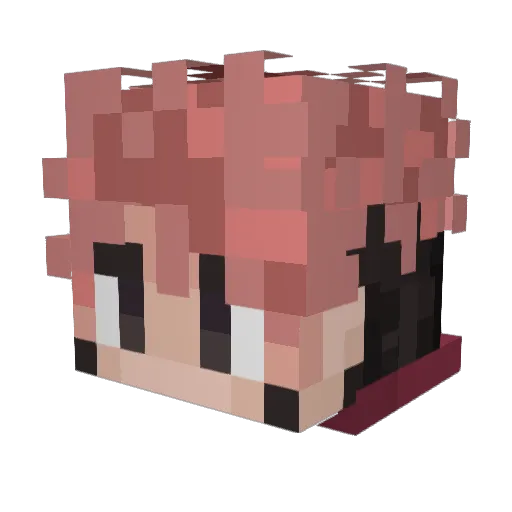 waimy Minecraft avatar head, 3D render