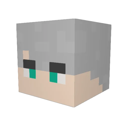 waio20 Minecraft avatar head, 3D render