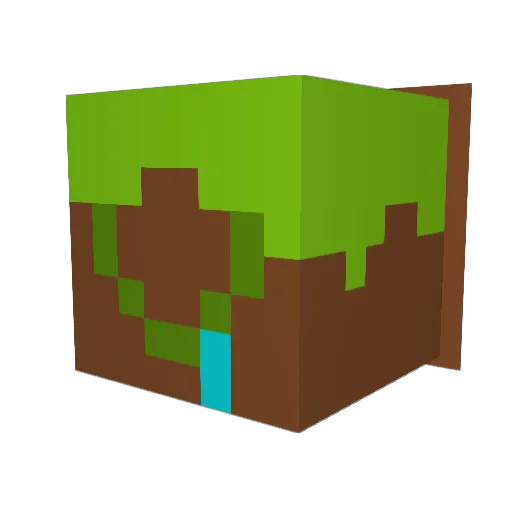 wait6234 Minecraft avatar head, 3D render
