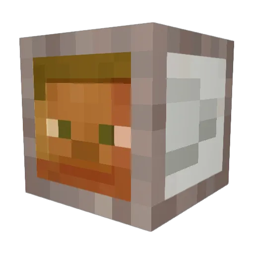waitek10 Minecraft avatar head, 3D render