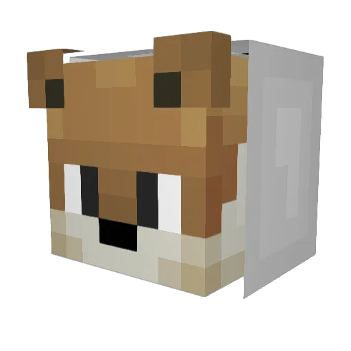 waka1026 Minecraft avatar head, 3D render
