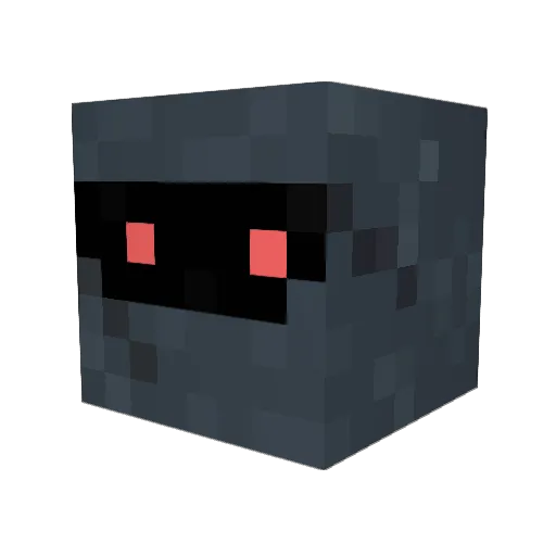 waka_sold Minecraft avatar head, 3D render