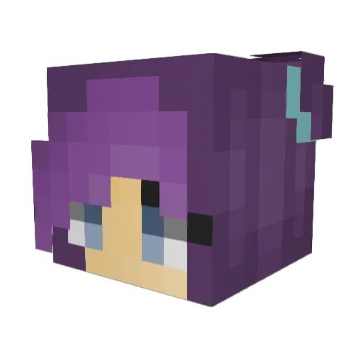 wakeforlife Minecraft avatar head, 3D render