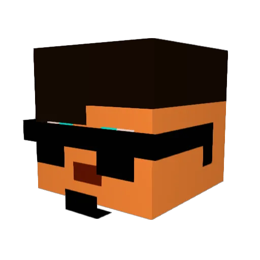 wakke18 Minecraft avatar head, 3D render