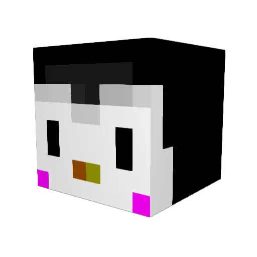 wakki1414 Minecraft avatar head, 3D render