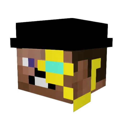wako210 Minecraft avatar head, 3D render
