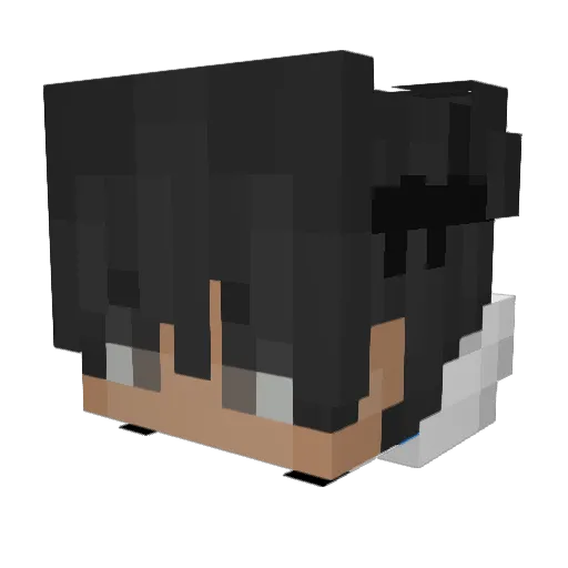 wakoiy Minecraft avatar head, 3D render