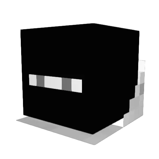 walakrix Minecraft avatar head, 3D render