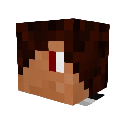 walczak2012 Minecraft avatar head, 3D render