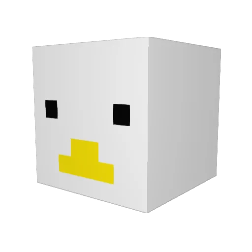 waldenme Minecraft avatar head, 3D render