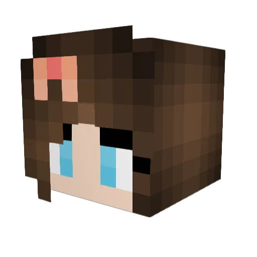 waleedwins Minecraft avatar head, 3D render