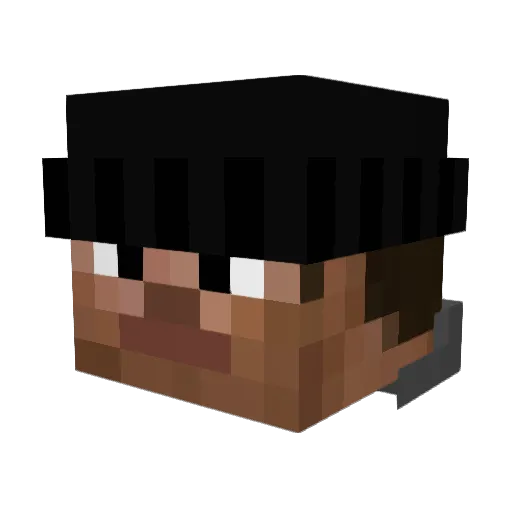 walewode Minecraft avatar head, 3D render