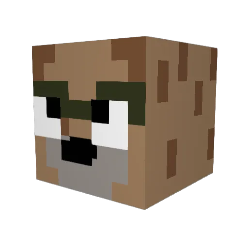 walex29 Minecraft avatar head, 3D render