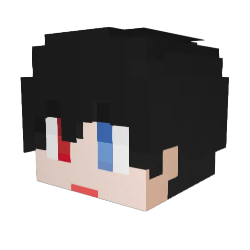 walhyeon Minecraft avatar head, 3D render