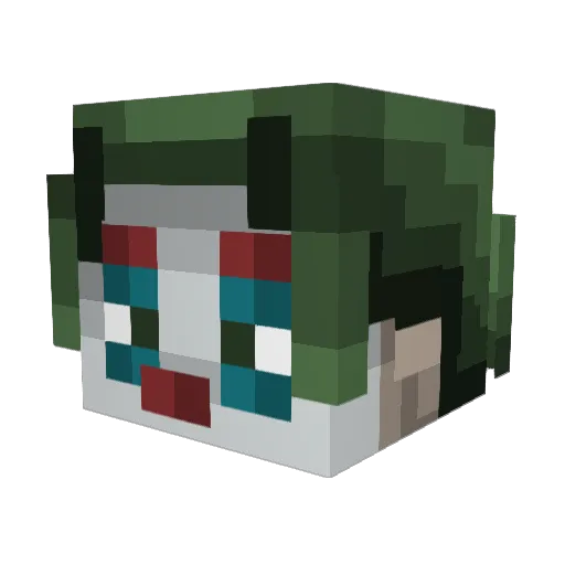 walkay01 Minecraft avatar head, 3D render