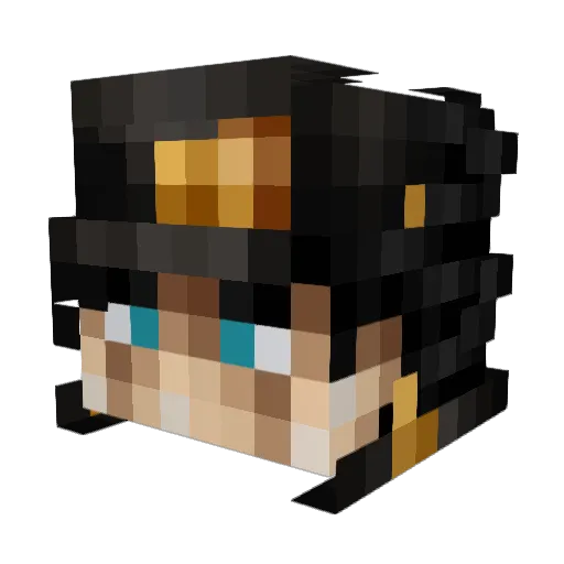 walkemdowntyrell Minecraft avatar head, 3D render