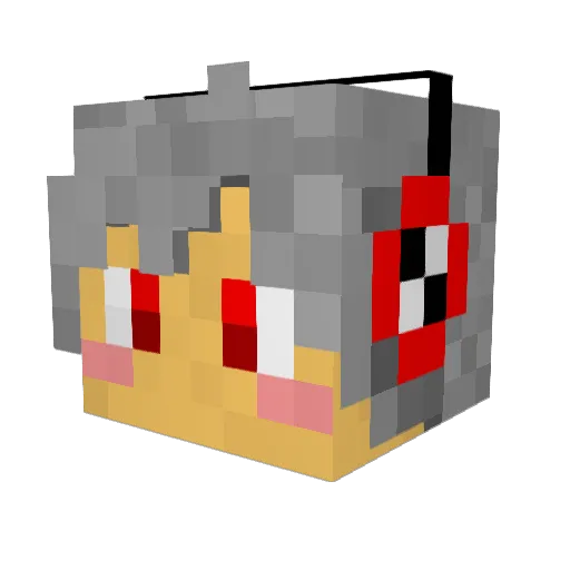 walker629 Minecraft avatar head, 3D render