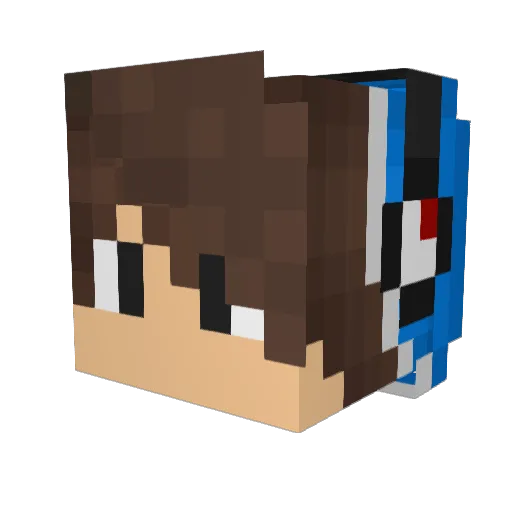 walker_siu Minecraft avatar head, 3D render