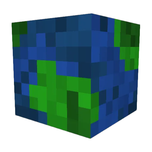 walkersworld Minecraft avatar head, 3D render