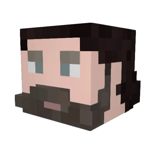 walkerterritory Minecraft avatar head, 3D render