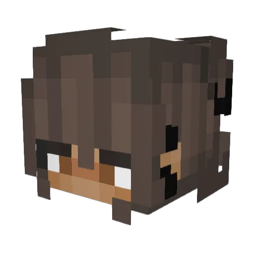 walkingmistake Minecraft avatar head, 3D render