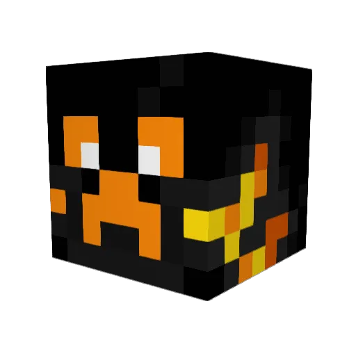 wall875 Minecraft avatar head, 3D render