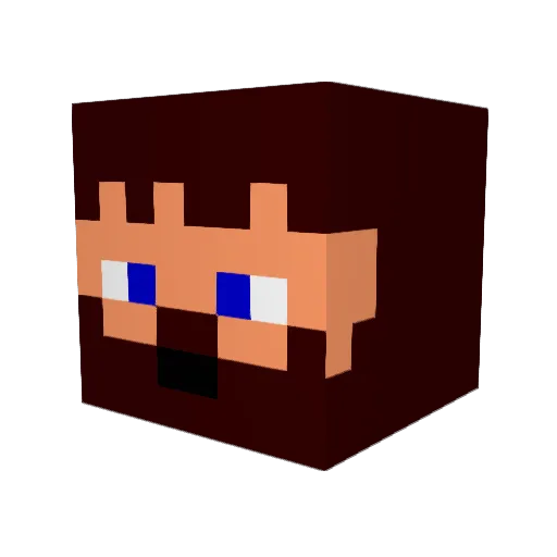 wallaca Minecraft avatar head, 3D render