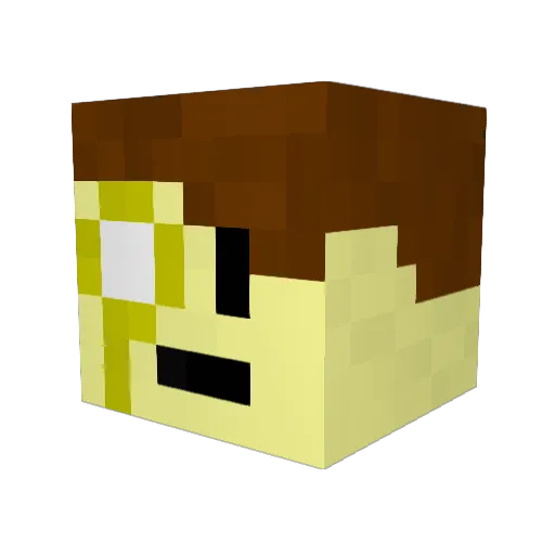 walledrus Minecraft avatar head, 3D render