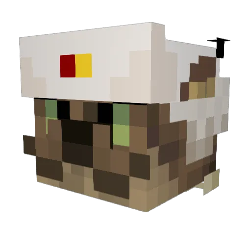wallefty Minecraft avatar head, 3D render
