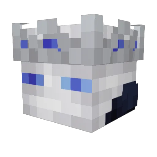 wallie778 Minecraft avatar head, 3D render