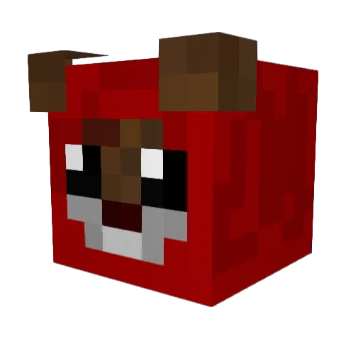 wallmana Minecraft avatar head, 3D render