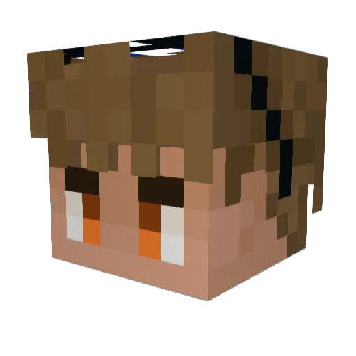 walltarts Minecraft avatar head, 3D render