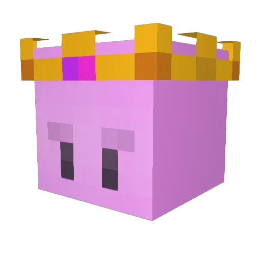 wallub Minecraft avatar head, 3D render