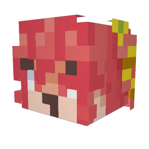 wallwraf Minecraft avatar head, 3D render