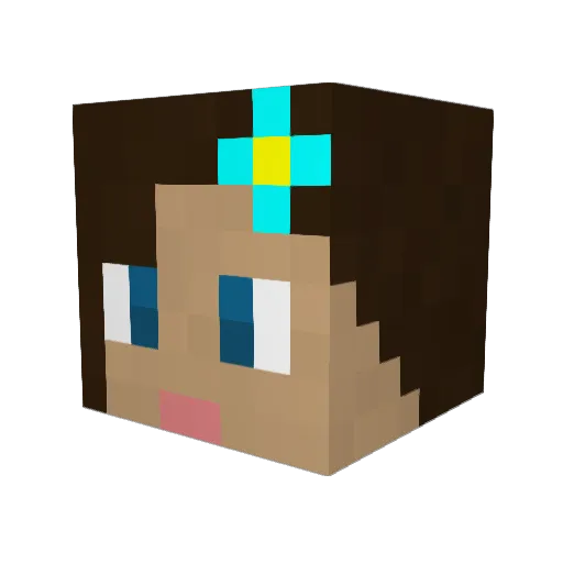 wallybob1234 Minecraft avatar head, 3D render