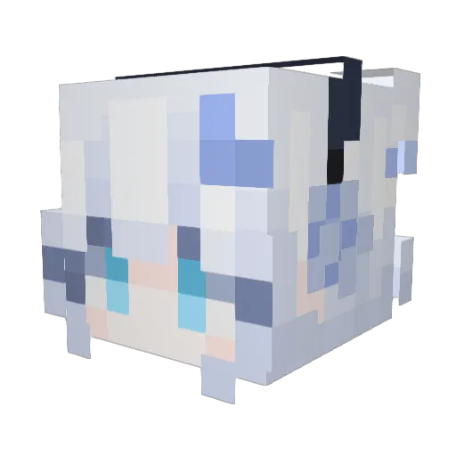 walterwhite81 Minecraft avatar head, 3D render