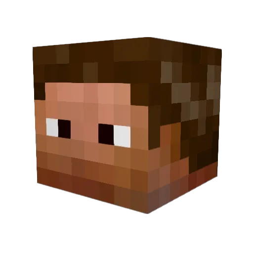 walthermann Minecraft avatar head, 3D render