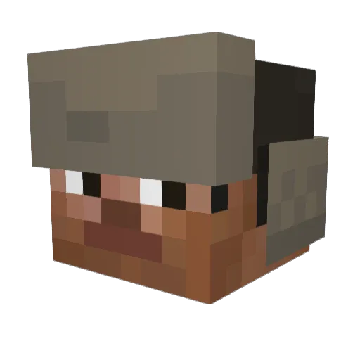 walticoh Minecraft avatar head, 3D render
