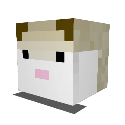 waltxjesse Minecraft avatar head, 3D render