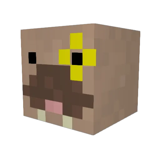 walyrus Minecraft avatar head, 3D render
