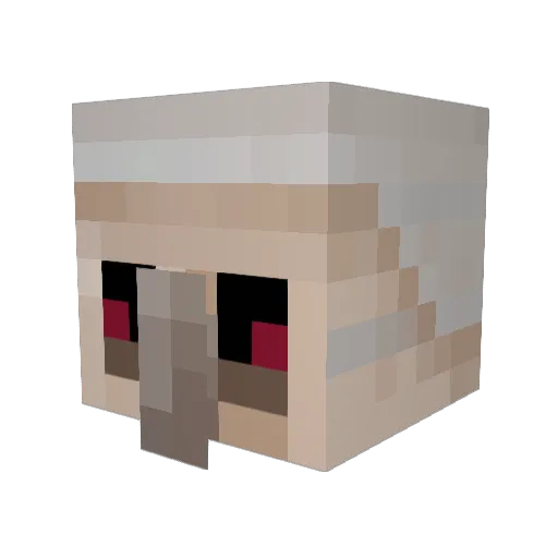 wama Minecraft avatar head, 3D render