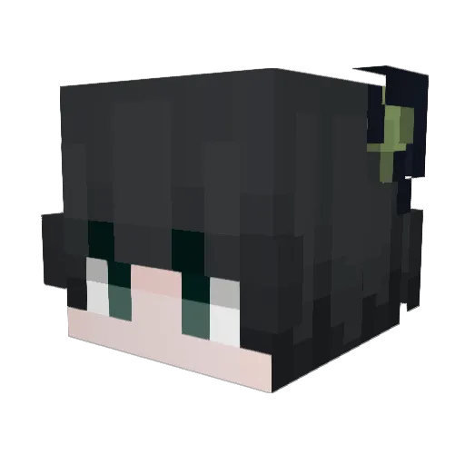 wamamla Minecraft avatar head, 3D render