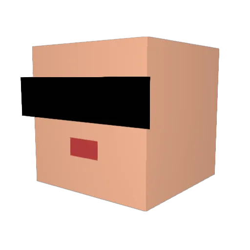 wamion100 Minecraft avatar head, 3D render