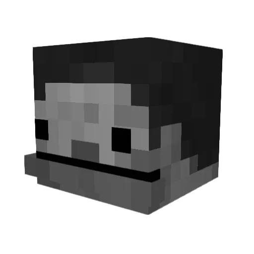 wamiro Minecraft avatar head, 3D render