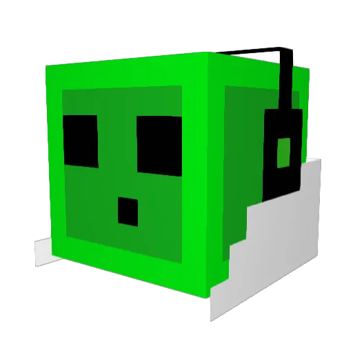 wammer1007 Minecraft avatar head, 3D render