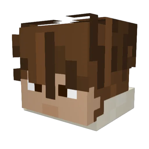 wammyx Minecraft avatar head, 3D render