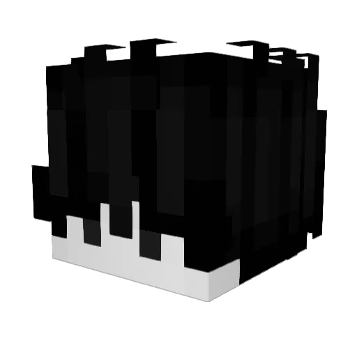 wanan2 Minecraft avatar head, 3D render